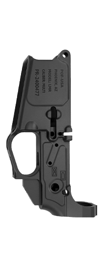 Black Anodize Stripped Rogue Lower Receiver.
