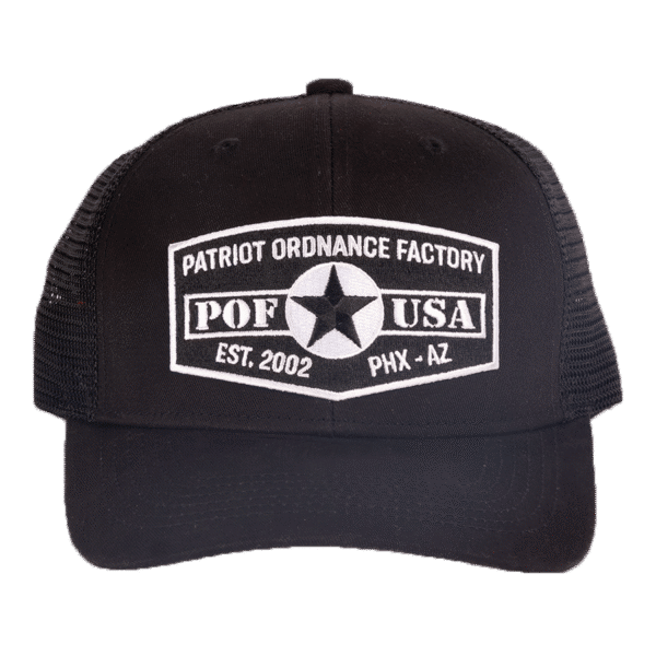 POF-USA Black Snap Back Hat
