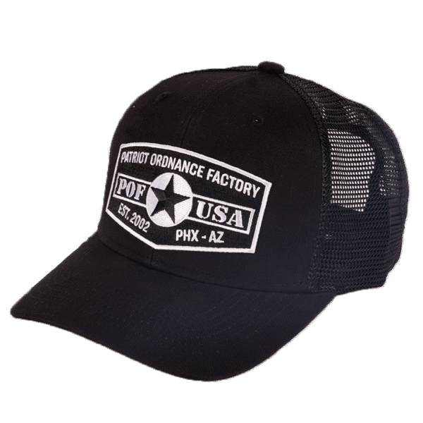 POF-USA Black Snap Back Hat