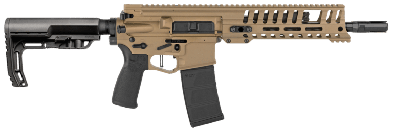 10.5" Burnt Bronze Cerakote P415 EDGE SBR 300 Blackout