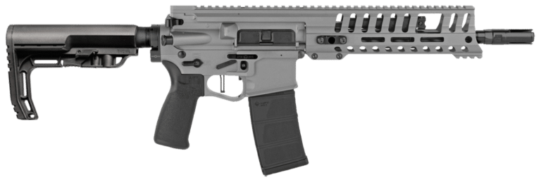 10.5" Tungsten Cerakote P415 EDGE SBR 300 Blackout