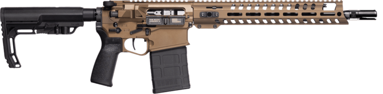 Burnt Bronze 13.75 Revolution DI SBR chambered in .308 WIN.