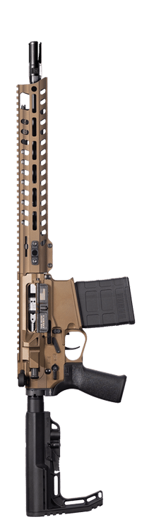 Burnt Bronze 13.75 Revolution DI SBR chambered in .308 WIN.